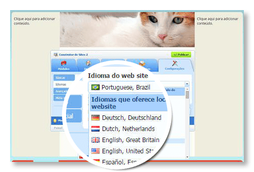 Escolha quais idiomas quiser